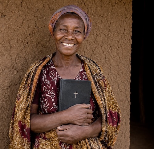 Mama holding bible medium